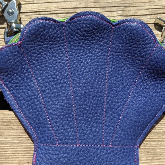 Mermaid seashell fannypack clip hip bag pouch ๐งโโ Leather Wallet Purse - Picture 5 of 8